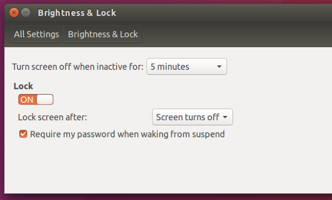 Ubuntu блокировки экрана
