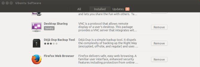 Ubuntu установленные приложения