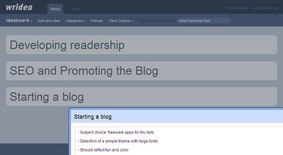 приложение для мозгового штурма