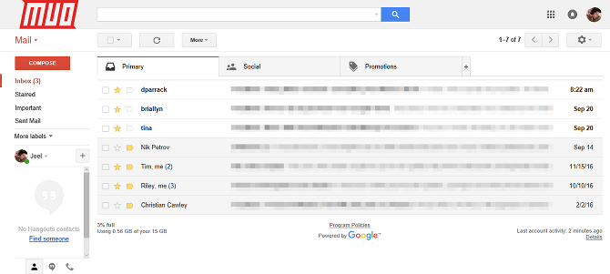 Gmail против ProtonMail: какой почтовый клиент лучше для вас? интерфейс электронной почты Gmail