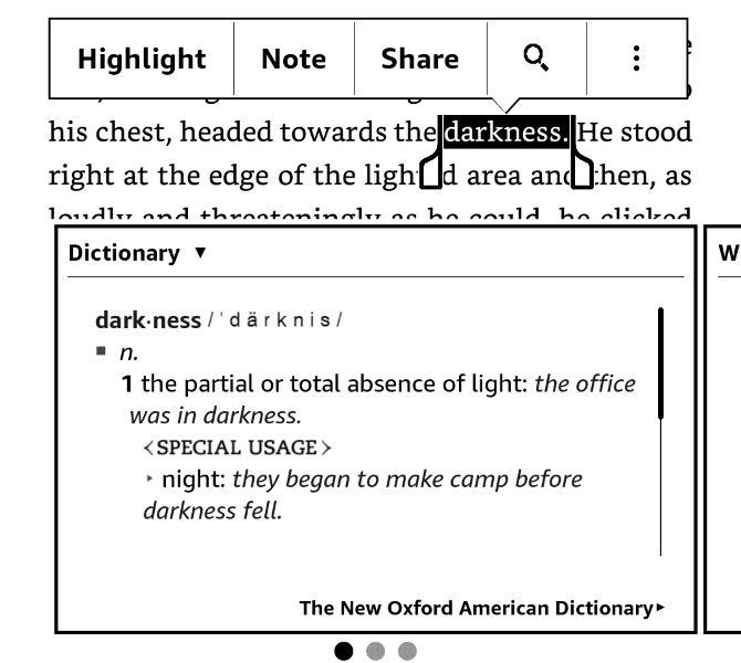 Как настроить и использовать Kindle Paperwhite 18 Словарь Paperwhite