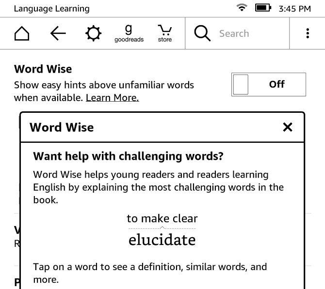 Как настроить и использовать Kindle Paperwhite 32 Paperwhite Word Wise