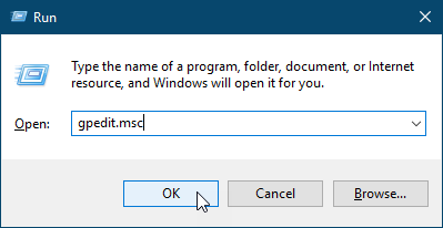 Откройте редактор локальной групповой политики в Windows 10