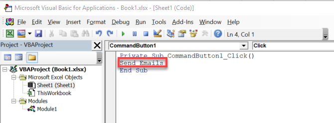 подключить командную кнопку к скрипту