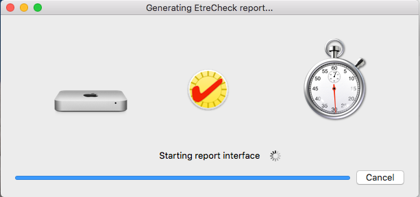 etrecheck создание отчета Mac