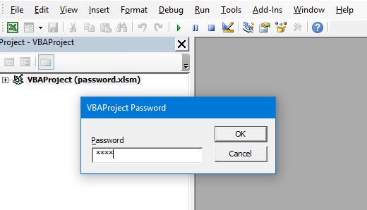 Excel новый пароль