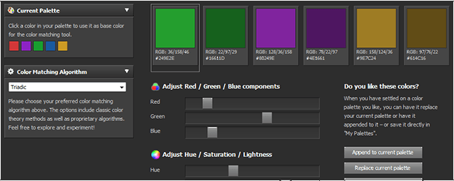 цветовые схемы-инструменты-colorexplorer
