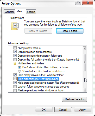 Свойства папки