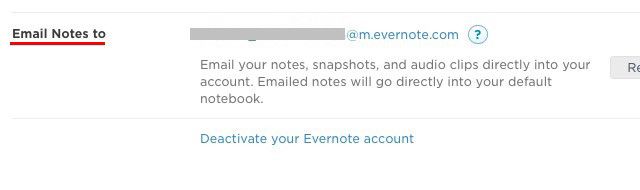 Evernote-почта-идентификатор