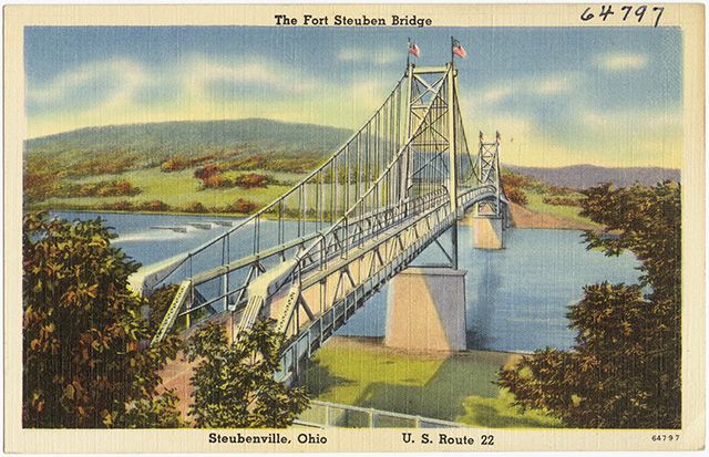 Стеубенвилл, Огайо, США Маршрут 22 моста