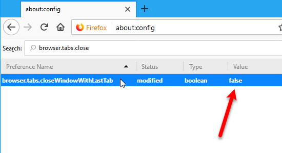 15 советов опытных пользователей для вкладок Firefox 45 Закрыть окно с отключенной последней вкладкой