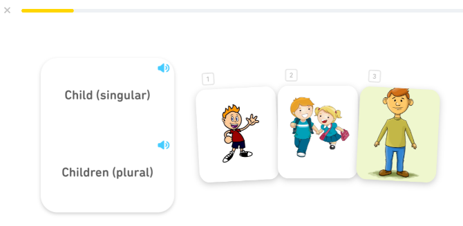 учить английский с крошечными карточками от duolingo