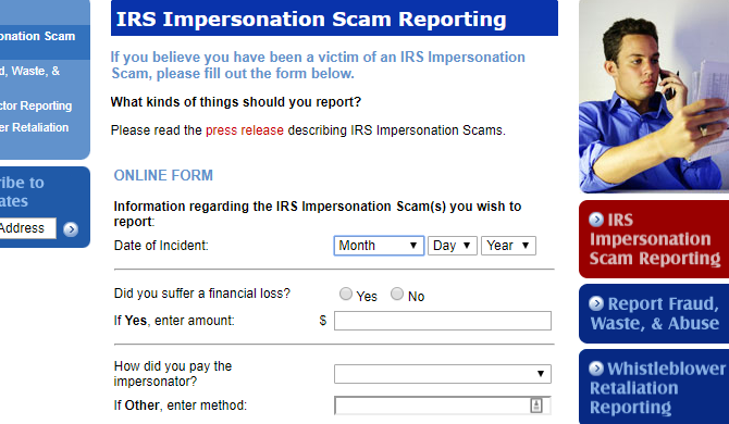 IRS мошенничество