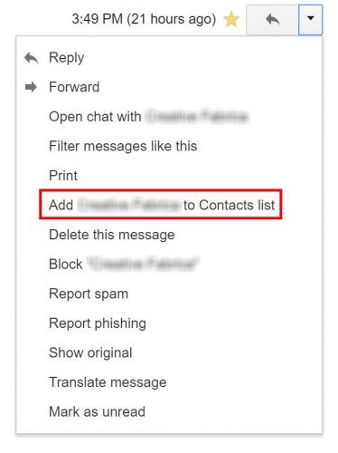 Как добавлять и удалять контакты в Gmail Gmail Создать новый контактный адрес электронной почты e1512499481976
