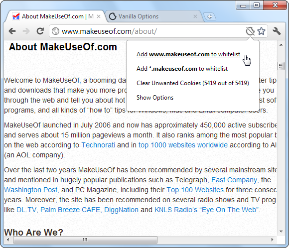 расширения конфиденциальности для Chrome