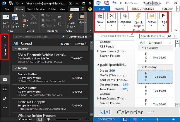 Outlook Preview Изменить размер