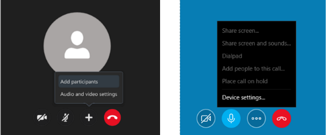 параметры общего доступа к экрану Skype