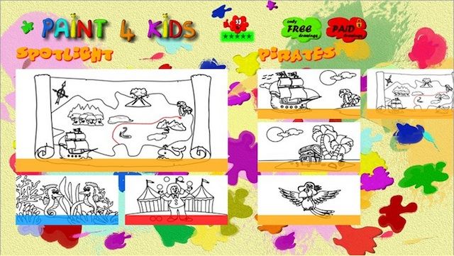 Windows 8 детские игры Paint