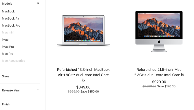 Покупайте восстановленные Mac в официальном магазине Apple.