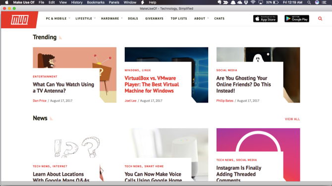 Текущий браузер на Mac