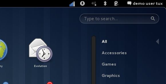 рабочий стол gnome 3