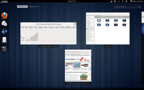 рабочий стол gnome 3