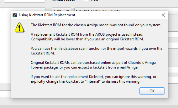 Amiga Emulation Kickstart
