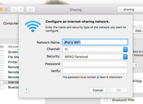 макинтош-локальные сети обмен-WiFi-пароль