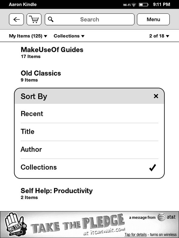 Скрытые функции Kindle, которые нужно знать о сортировке по коллекциям