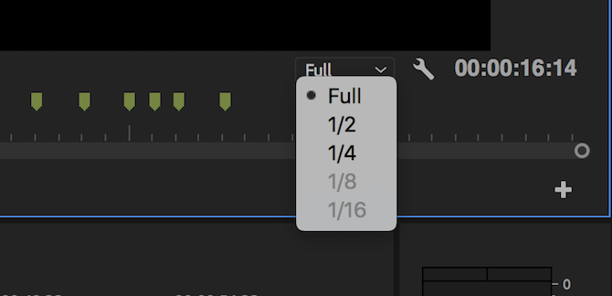 Adobe Premiere Pro Советы - регулировка качества воспроизведения