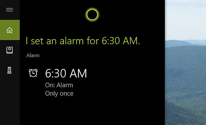 Настольный компьютер Cortana Alarm