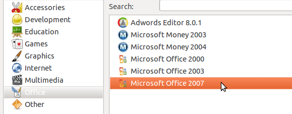 установить офис 2007 на Linux