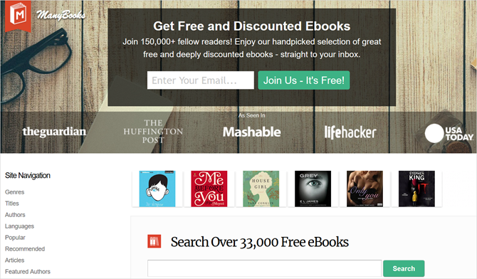 4 сайта с множеством совершенно бесплатных электронных книг, которые Дон' /></p>
<p>На момент написания книги было доступно более 33 000 абсолютно бесплатных книг, и большинство из них доступны для Kindle, Nook, iPad и многих других читателей. Кроме того, вы можете читать онлайн или скачать свой выбор в формате PDF.</p>
<p>Чтобы найти книгу, вы можете просматривать по жанру, автору, названию, категории или языку. Вы также можете просмотреть популярные подборки, рекомендации сайта и избранные авторы.</p>
<p>Существует также область &laquo;Публичные книжные полки&raquo; пользователя, где вы можете посмотреть на книги, собранные другими, что является отличным способом увидеть, что нравится читателям ManyBooks. Просто нажмите &laquo;Рекомендации&raquo; слева и прокрутите вниз до &laquo;Публичных книжных полок пользователя&raquo;.</p>
<p><noscript><img decoding=