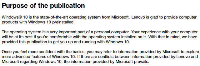 Руководство по Windows 10 для Lenovo