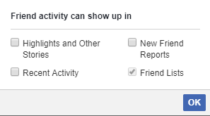 Как" /></p>
<h2>резюмировать</h2>
<p>Я знаю, что это могло бы немного сбить с толку, так что вот краткое резюме.</p>
<ol>
<li>Откройте журнал активности</li>
<li>Нажмите на Больше в списке фильтров</li>
<li>Нажмите на друзей</li>
<li>Активность Open Friend может отображаться в меню</li>
<li>Отключить основные моменты и другие истории, недавнюю активность и отчеты о новых друзьях</li>
</ol>
<h2>Идем дальше</h2>
<p>Хорошо. Теперь ваши новые друзья не будут отображаться в общедоступной ленте, но любой, кто действительно хочет отследить вашу личную жизнь, все еще может следить за вашими новыми друзьями, просматривая ваш список друзей.</p>
<p>Чтобы обеспечить максимальную безопасность, вы должны сделать его приватным.</p>
<p>Откройте меню настроек вашей учетной записи Facebook, развернув раскрывающееся меню в верхнем правом углу и выбрав <strong>настройки</strong>.</p>
<p>На панели в левой части экрана выберите <strong>Конфиденциальность</strong>. В главном окне вам нужно найти опцию под названием <strong>Кто может видеть мой список друзей?</strong>.</p>
<p><noscript><img decoding="async" src="/wp-content/uploads/2009/2/kak-podruzhitsja-s-kem-to-na-facebook-i-skryt-ego_4_1.png" alt=