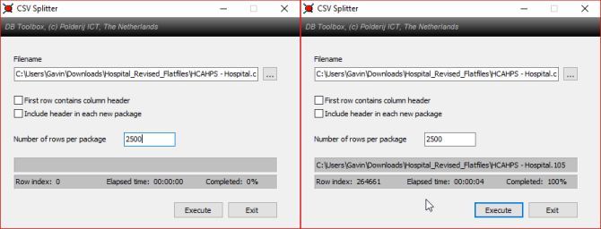 Как разбить огромную электронную таблицу CSV Excel на отдельные файлы csv splitter до и после