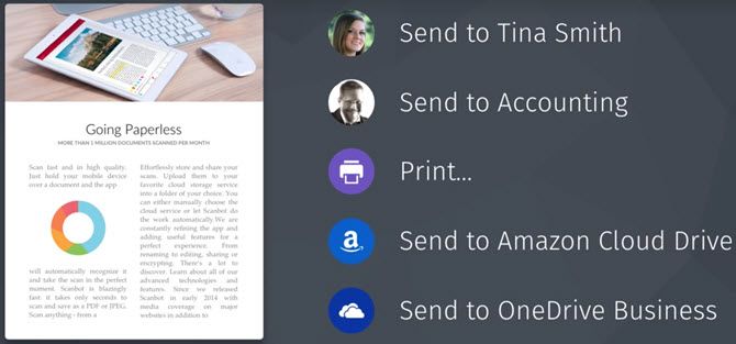 Scanbot скриншот приложение