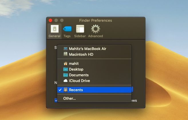 папка поиска по умолчанию macos