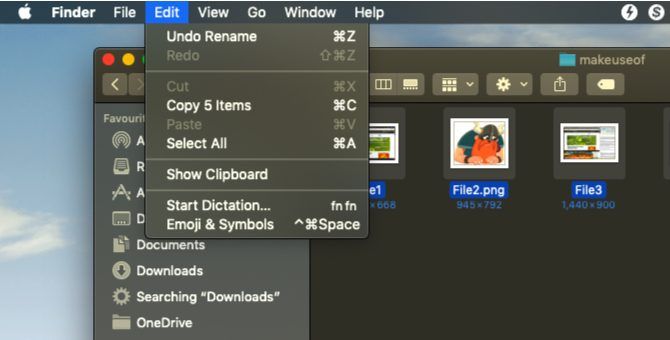 отменить пакетное переименование в macOS