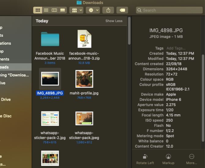 macOS Mojave: новые функции боковой панели