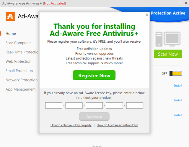 7 Установка Ad-Aware Pro Security - зарегистрируйтесь и активируйте