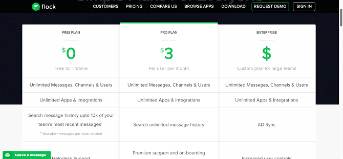 Flock vs. Slack: Какой инструмент командной коммуникации лучше для вас? стая ценообразования