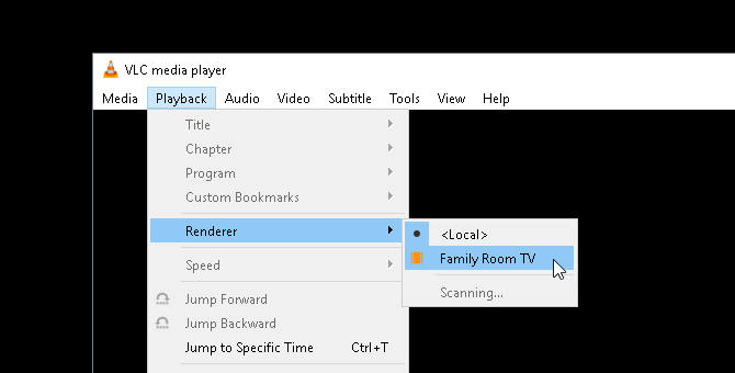 VLC Render Chromecast
