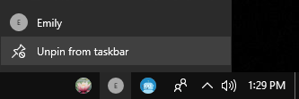 Windows 10 Taskbar мои люди особенность