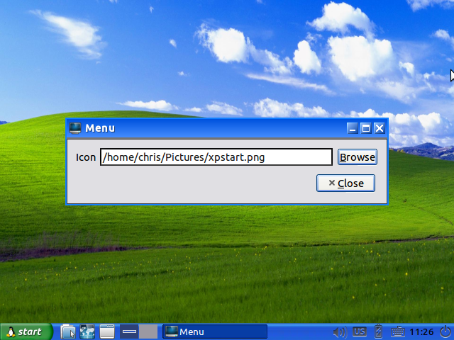 Тема Windows XP для Lubuntu Linux (9)