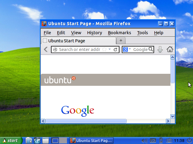 Тема Windows XP для Lubuntu Linux (10)