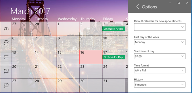 одно приложение для календаря