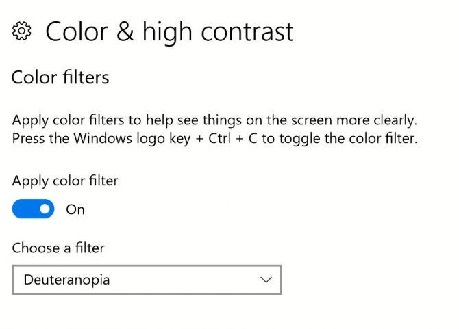 Пользователи Windows с дальтонизмом: попробуйте этот трюк, чтобы лучше различать цвета. Окна10 Дальтонизм e1510768851988