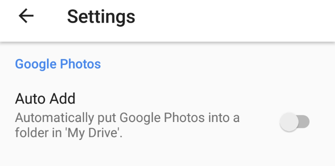 изменение настроек Google Drive