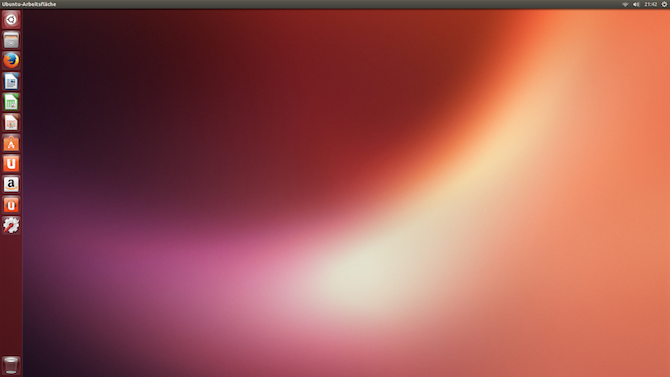 Скриншот рабочего стола Ubuntu Blank